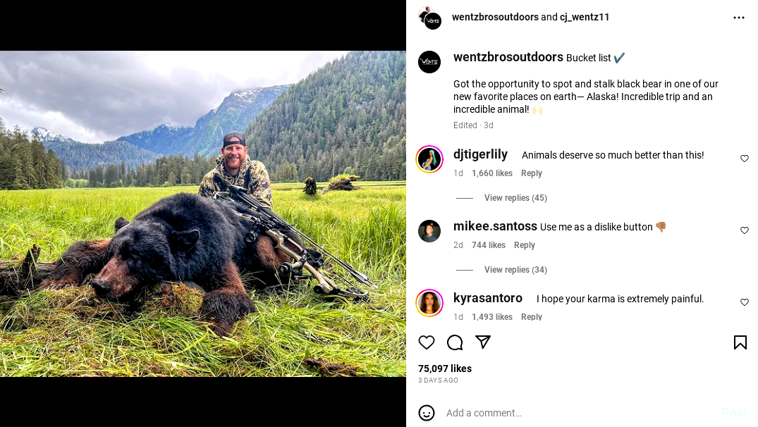 Animal Rights Advocates Are Not Happy With Photos of Carson Wentz Bear ...