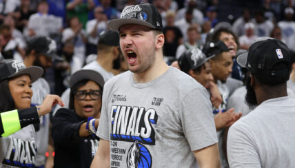 Luka Doncic Tries Celebrating NBA Finals Appearance, Has Beer Swiped By Management