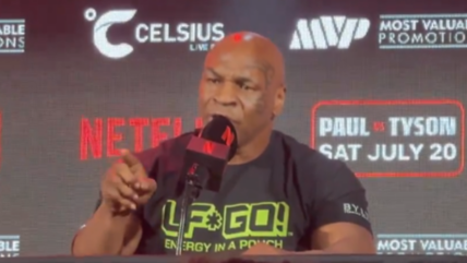 Mike Tyson Gets Fired Up After Reporter Calls Him A ‘Gimmick’