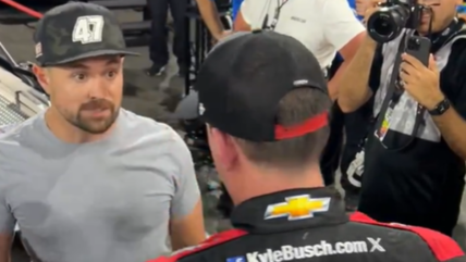 Ricky Stenhouse Jr Throws Punch At Kyle Busch Following Incident At NASCAR All-Star Race