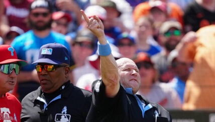 Umpire Calls Time So Orioles Fans Can Enjoy Watching A Fighter Jet