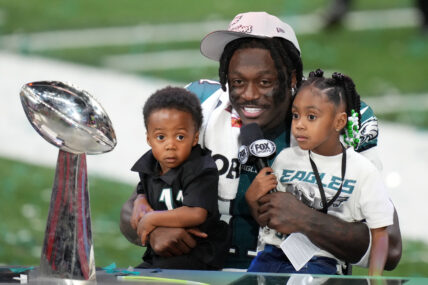 Super Bowl Hero AJ Brown Visits A Real Life 10-Year-Old Hero, And He Brought The Lombardi Trophy With Him